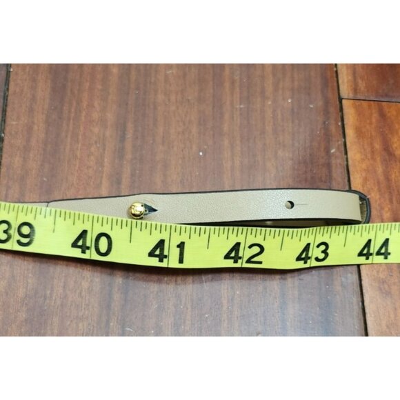 Leather Adjustable Bag Strap Tan Beige Gold Hardware Replacement Shoulder Crossb - Picture 9 of 10